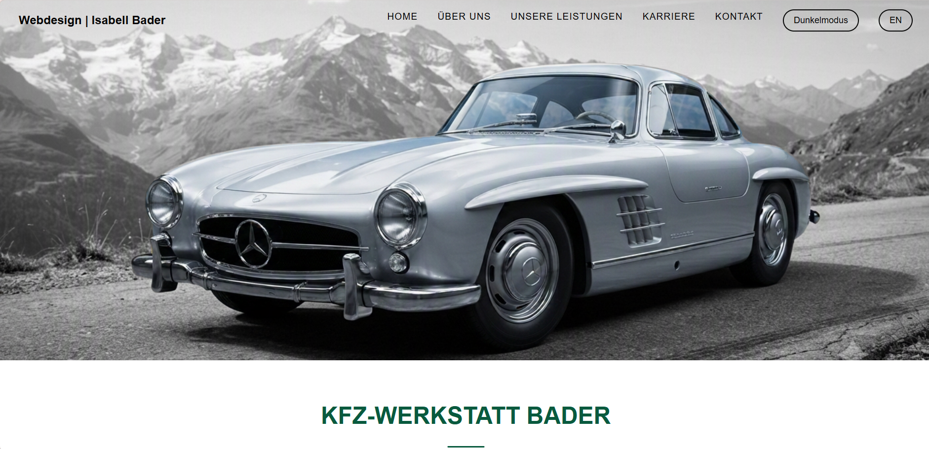 Website KFZ-Werkstatt